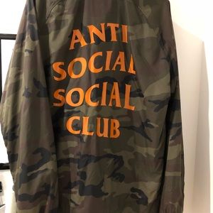 Anti Social Social Club Camo Coach’s Jacket